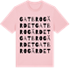 Pink Cotton t-shirt med Gatbrogärdet ordlek t-shirt