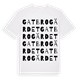 White t-shirt med Gatbrogärdet ordlek t-shirt
