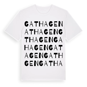 Gathagen ordlek t-shirt – ekologisk bomull t-shirt från Pinshirt
