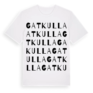 Gatkulla ordlek t-shirt – ekologisk bomull t-shirt från Pinshirt