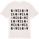 Vintage White t-shirt med Gavel ordlek t-shirt