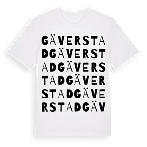 Gäverstad ordlek t-shirt – ekologisk bomull t-shirt från Pinshirt