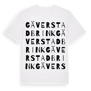 Gäverstadbrink ordlek t-shirt – ekologisk bomull t-shirt från Pinshirt
