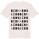 Vintage White t-shirt med Gerhardsberg ordlek t-shirt