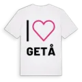 Jag älskar Getå t-shirt stort tryck