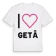 Jag älskar Getå t-shirt stort tryck