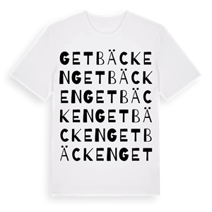 Getbäcken ordlek t-shirt – ekologisk bomull t-shirt från Pinshirt