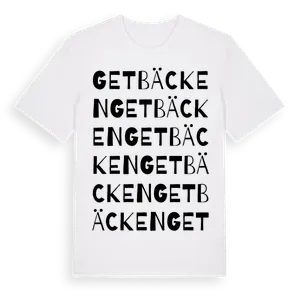 Getbäcken ordlek t-shirt – ekologisk bomull t-shirt från Pinshirt