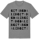 Mid Heather Gray t-shirt med Getingdalen ordlek t-shirt