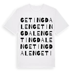 Getingdalen ordlek t-shirt – ekologisk bomull t-shirt från Pinshirt