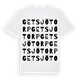 Getsjötorp ordlek t-shirt