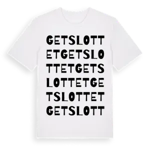Getslottet ordlek t-shirt – ekologisk bomull t-shirt från Pinshirt