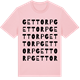 Pink Cotton t-shirt med Gettorp ordlek t-shirt