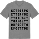 Mid Heather Gray t-shirt med Gettorp ordlek t-shirt