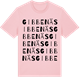 Pink Cotton t-shirt med Gibbenäs ordlek t-shirt