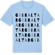 Blue Soul t-shirt med Gibraltar ordlek t-shirt