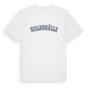 Gillerhälla college t-shirt – ekologisk bomull t-shirt från Pinshirt