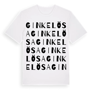 Ginkelösa ordlek t-shirt – ekologisk bomull t-shirt från Pinshirt