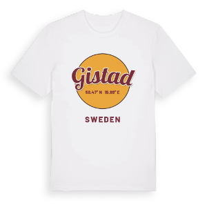 Gistad cirkel t-shirt – ekologisk bomull t-shirt från Pinshirt