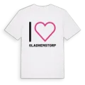Jag älskar Gladhemstorp t-shirt stort tryck