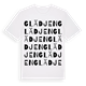 Glädjen ordlek t-shirt