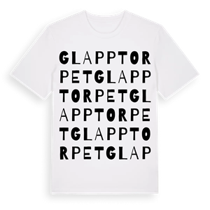 Glapptorpet ordlek t-shirt – ekologisk bomull t-shirt från Pinshirt