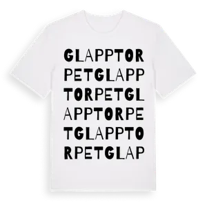 Glapptorpet ordlek t-shirt – ekologisk bomull t-shirt från Pinshirt