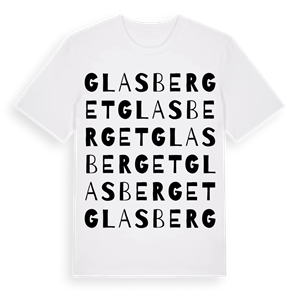 Glasberget ordlek t-shirt – ekologisk bomull t-shirt från PinShirt