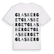 Glasberget ordlek t-shirt
