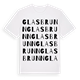 Glasbrunn ordlek t-shirt