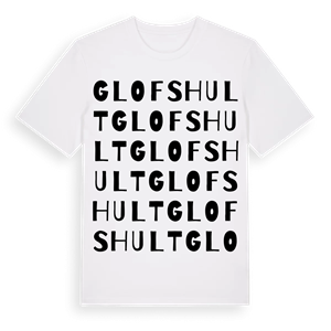 Glofshult ordlek t-shirt – ekologisk bomull t-shirt från Pinshirt