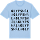Blue Soul t-shirt med Glypsmåla ordlek t-shirt