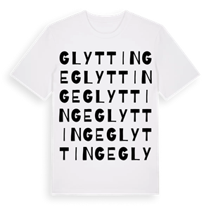 Glyttinge ordlek t-shirt – ekologisk bomull t-shirt från Pinshirt