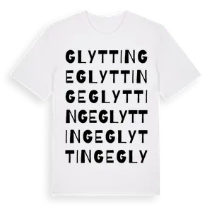 Glyttinge ordlek t-shirt – ekologisk bomull t-shirt från Pinshirt