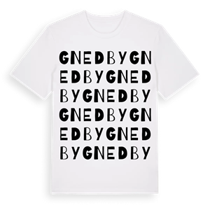 Gnedby ordlek t-shirt – ekologisk bomull t-shirt från Pinshirt