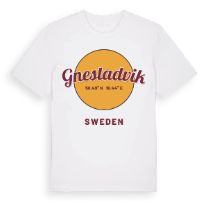 Gnestadvik cirkel t-shirt – ekologisk bomull t-shirt från Pinshirt
