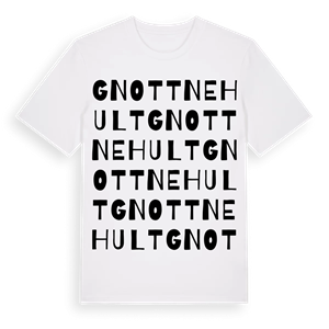 Gnottnehult ordlek t-shirt – ekologisk bomull t-shirt från Pinshirt