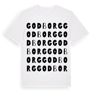 Godborg ordlek t-shirt – ekologisk bomull t-shirt från Pinshirt