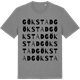 Mid Heather Gray t-shirt med Gökstad ordlek t-shirt