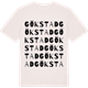 Vintage White t-shirt med Gökstad ordlek t-shirt