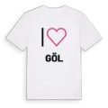 Jag älskar Göl t-shirt stort tryck