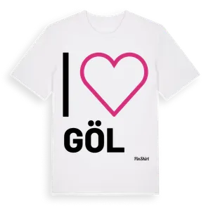 Jag älskar Göl t-shirt stort tryck – ekologisk bomull t-shirt från Pinshirt