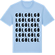 Blue Soul t-shirt med Göl ordlek t-shirt