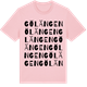 Pink Cotton t-shirt med Gölängen ordlek t-shirt