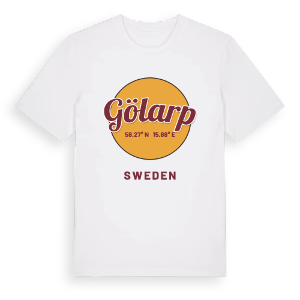 Gölarp cirkel t-shirt – ekologisk bomull t-shirt från Pinshirt