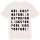Vintage White t-shirt med Gölingstorp ordlek t-shirt