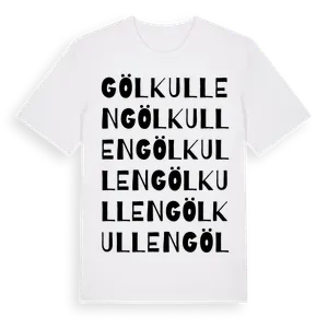 Gölkullen ordlek t-shirt – ekologisk bomull t-shirt från Pinshirt