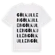 White t-shirt med Gölkullen ordlek t-shirt