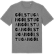 Mid Heather Gray t-shirt med Gölstugan ordlek t-shirt