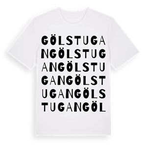 Gölstugan ordlek t-shirt – ekologisk bomull t-shirt från PinShirt